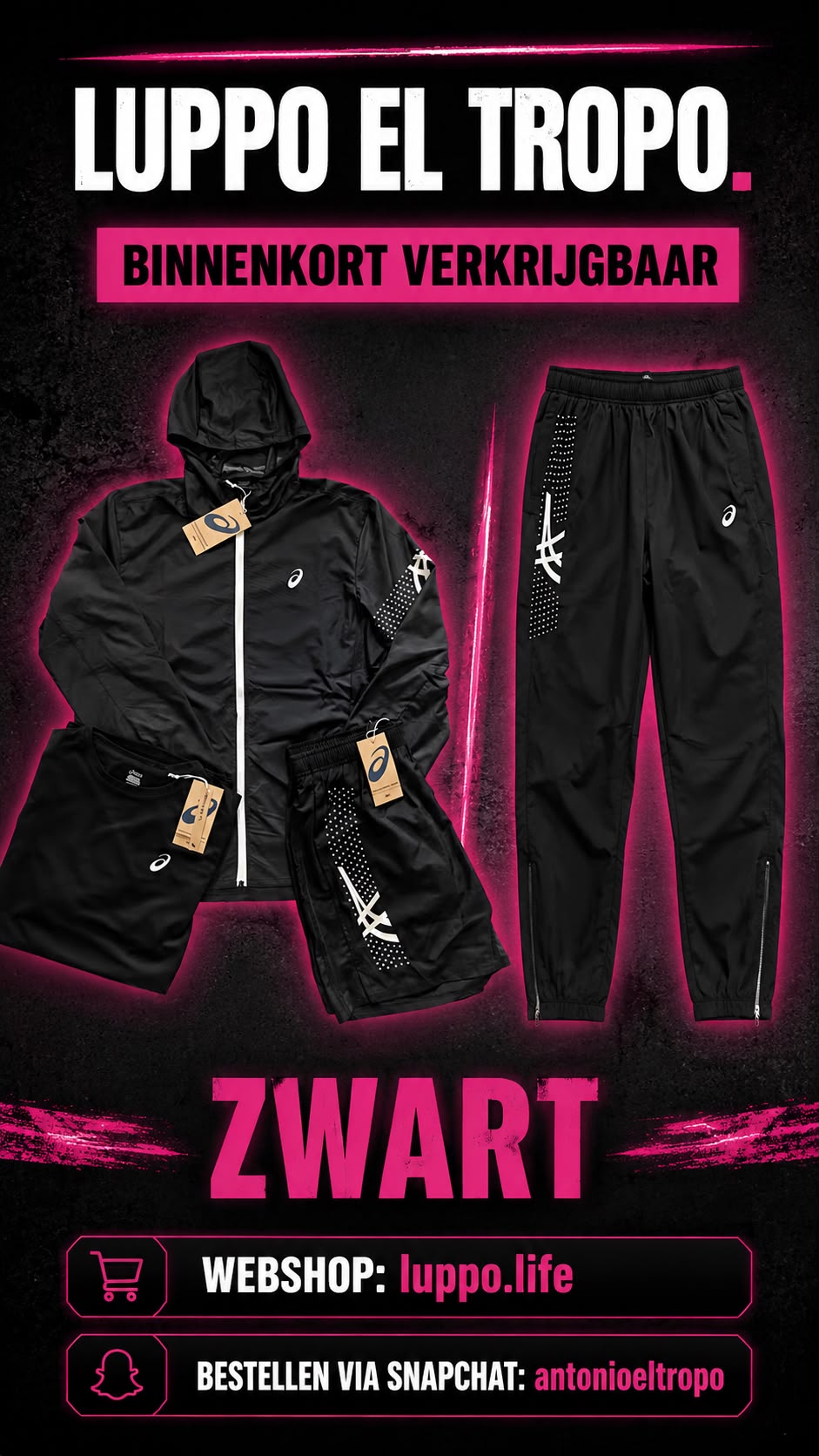 Asics Set Zwart